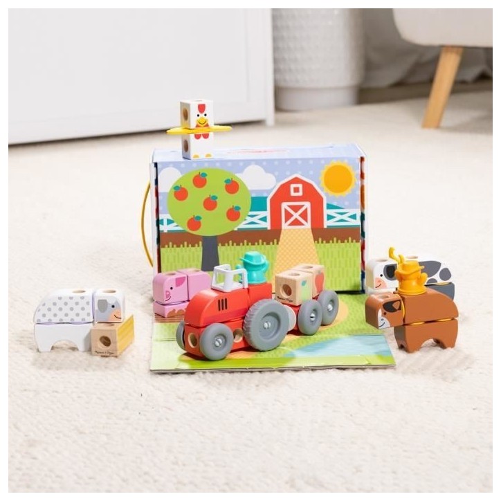 Blockables - La ferme - 56 pieces - des 2 ans - Melissa & Doug Blockables - La ferme - 56 pieces - des 2 ans - Melissa & Doug