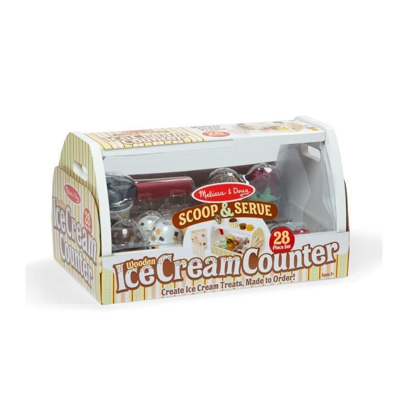 Jeu d'imitation - Distributeur de glaces - 28 pieces - des 3 ans - Mel Jeu d'imitation - Distributeur de glaces - 28 pieces - des 3 ans - Mel
