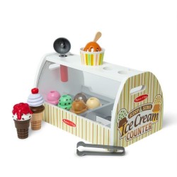 Jeu d'imitation - Distributeur de glaces - 28 pieces - des 3 ans - Mel