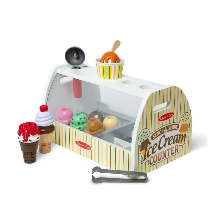 Jeu d'imitation - Distributeur de glaces - 28 pieces - des 3 ans - Melissa & Doug Jeu d'imitation - Distributeur de glaces - 28 pieces - des 3 ans - Melissa & Doug