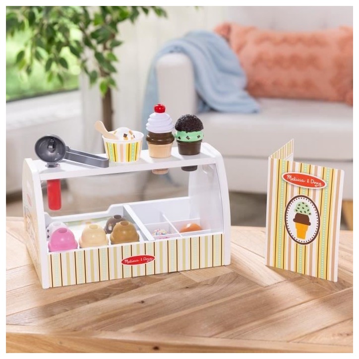 Jeu d'imitation - Distributeur de glaces - 28 pieces - des 3 ans - Melissa & Doug Jeu d'imitation - Distributeur de glaces - 28 pieces - des 3 ans - Melissa & Doug