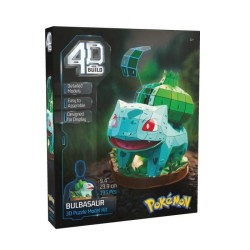4D Build - Puzzle 3D - Bulbizarre Pokémon - 195 pieces - 24cm - des 1