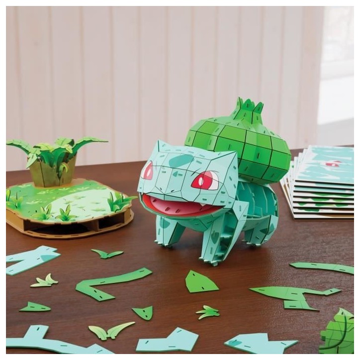 4D Build - Puzzle 3D - Bulbizarre Pokémon - 195 pieces - 24cm - des 12 ans 4D Build - Puzzle 3D - Bulbizarre Pokémon - 195 pieces - 24cm - des 12 ans