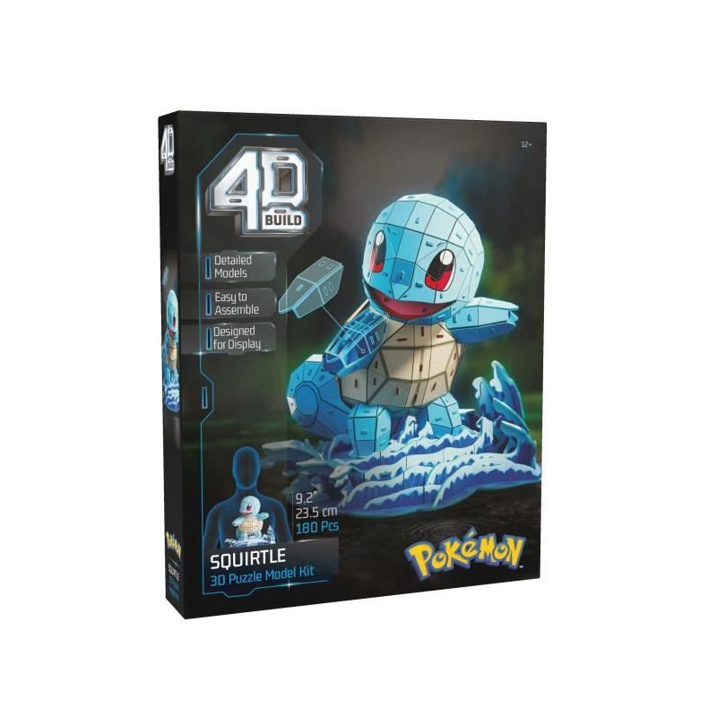 4D Build - Puzzle 3D - Carapuce Pokémon - 180 pieces - 24cm - des 12 4D Build - Puzzle 3D - Carapuce Pokémon - 180 pieces - 24cm - des 12