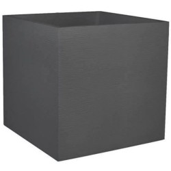 Bac a fleurs Carré 50 cm - EDA - Graphit - 57 L - 49,5 x 49,5 x H. 49