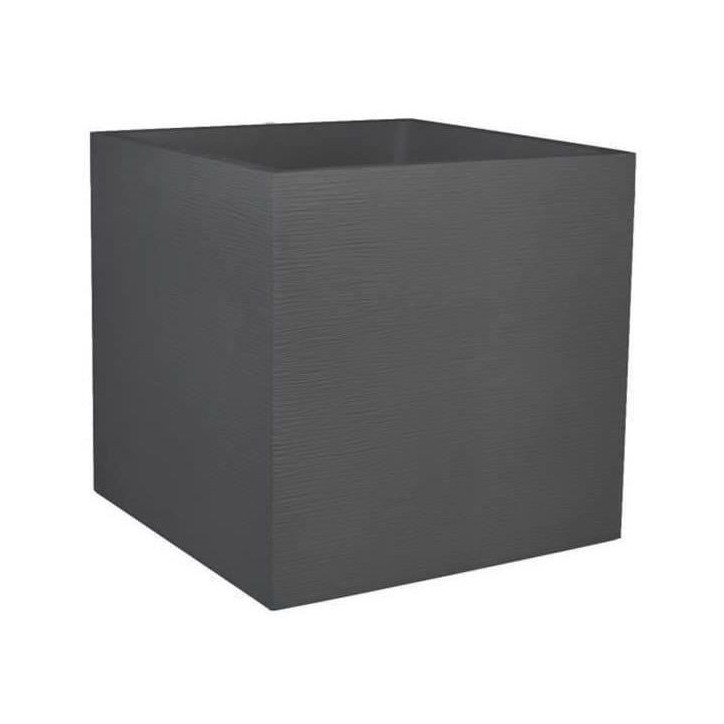 Bac a fleurs Carré 50 cm - EDA - Graphit - 57 L - 49,5 x 49,5 x H. 49,5 cm - Gris Anthracite Bac a fleurs Carré 50 cm - EDA - Graphit - 57 L - 49,5 x 49,5 x H. 49,5 cm - Gris Anthracite