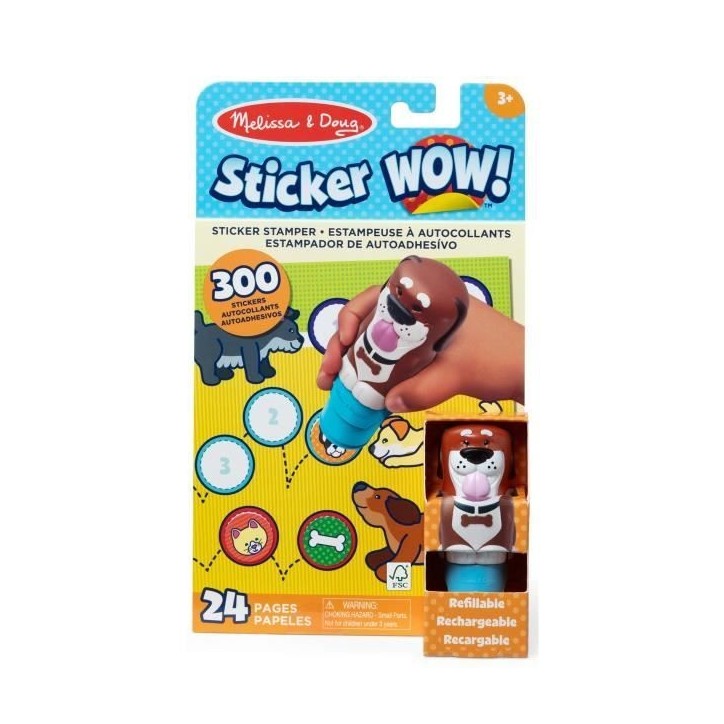 Pack tampon d'autocollants + bloc d'activités - des 3 ans - Melissa & Doug