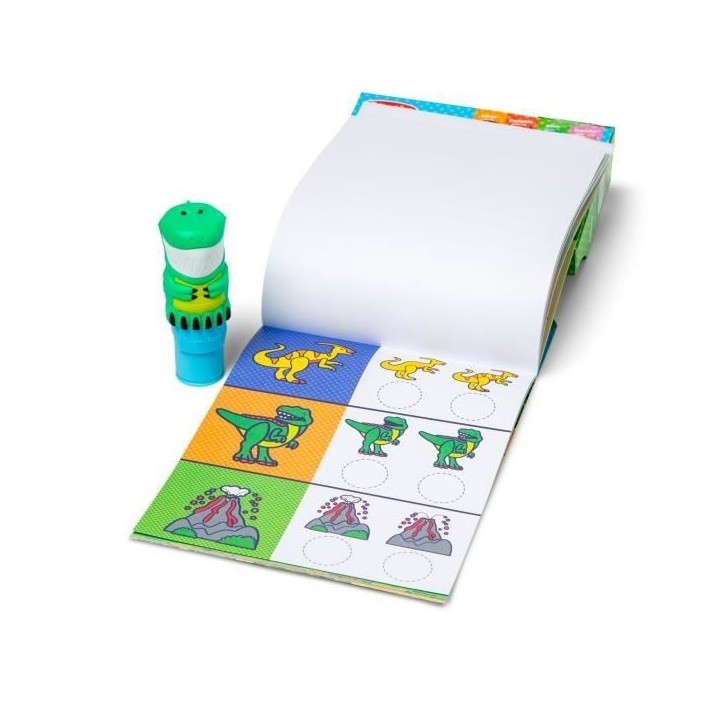 Pack tampon d'autocollants + bloc d'activités - des 3 ans - Melissa & Doug