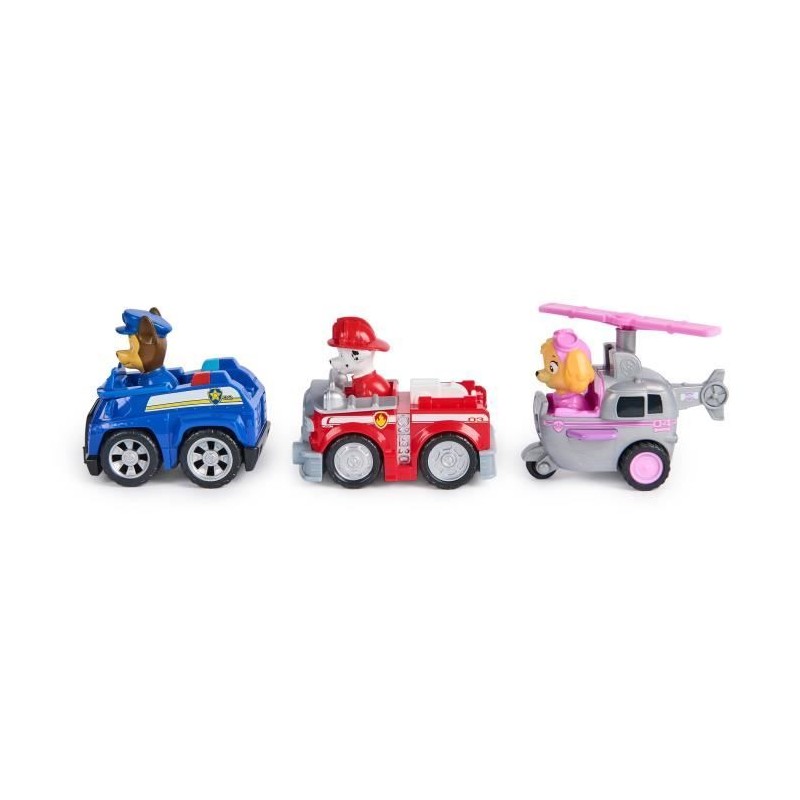 SPIN MASTER PACK DE 3 VEHICULES RETRO FRICTION La Pat' Patrouille SPIN MASTER PACK DE 3 VEHICULES RETRO FRICTION La Pat' Patrouille