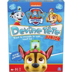 Devine Tete Pat Patrouille, Jeu de Société, Bandeaux et Devinettes, Version Française, Jeu Enfant des 4 ans