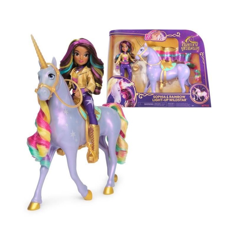 SPIN MASTER LICORNE A FONCTIONS 28 CM WILDSTAR + POUPEE 24 CM Unicorn SPIN MASTER LICORNE A FONCTIONS 28 CM WILDSTAR + POUPEE 24 CM Unicorn