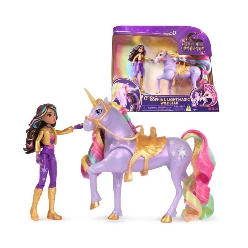 SPIN MASTER SOPHIA ET WILDSTAR MAGIC LIGHT Unicorn Academy SPIN MASTER SOPHIA ET WILDSTAR MAGIC LIGHT Unicorn Academy