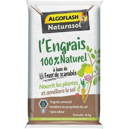 ALGOFLASH NATURASOL Engrais 100% Naturel Complet a base de Fass de Sca