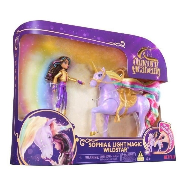 SPIN MASTER SOPHIA ET WILDSTAR MAGIC LIGHT Unicorn Academy SPIN MASTER SOPHIA ET WILDSTAR MAGIC LIGHT Unicorn Academy