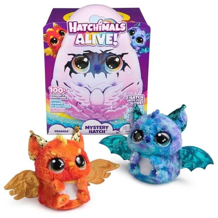 SPIN MASTER DRAGGLE HATCHIMALS ALIVE ECLOSION SECRETE