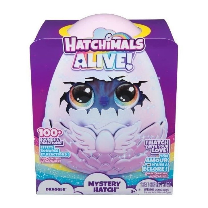 SPIN MASTER DRAGGLE HATCHIMALS ALIVE ECLOSION SECRETE