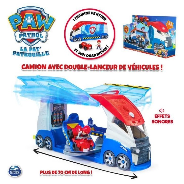 SPIN MASTER CAMION PAT' PATROUILLEUR 3.0 La Pat' Patrouille SPIN MASTER CAMION PAT' PATROUILLEUR 3.0 La Pat' Patrouille