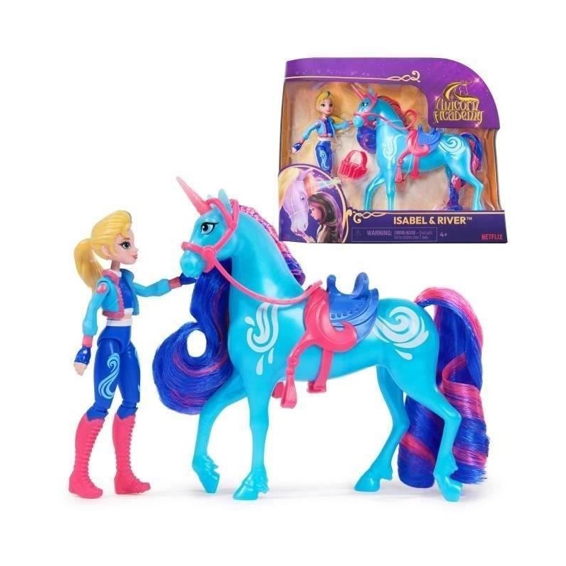 SPIN MASTER COFFRET LICORNE ET POUPEE RIVER ET ISABEL Unicorn Academy SPIN MASTER COFFRET LICORNE ET POUPEE RIVER ET ISABEL Unicorn Academy