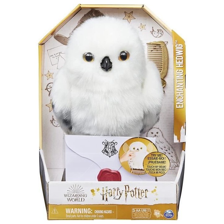 Harry Potter – Hedwige Enchantée – Peluche Interactive – Des 5 ans – 30cm