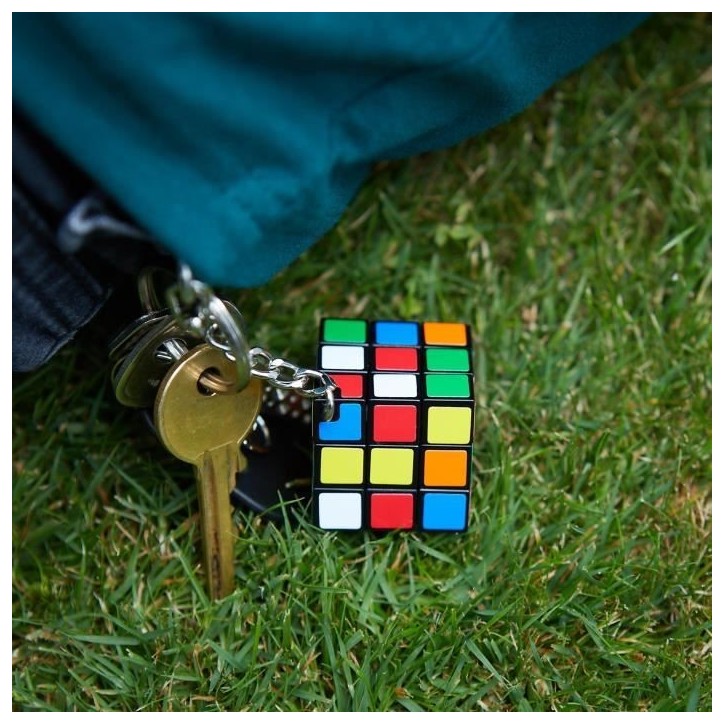 Jeu casse-tete Rubik's Cube 3x3 porte-clés - RUBIK'S - Multicolore - Adulte - Garantie 2 ans