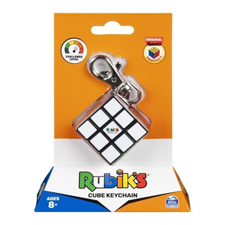 Jeu casse-tete Rubik's Cube 3x3 porte-clés - RUBIK'S - Multicolore - Adulte - Garantie 2 ans