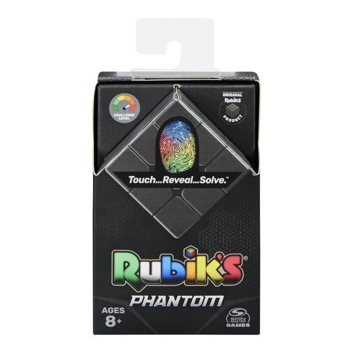 Rubik's Cube 3x3 Phantom - Rubik's - Jeu de réflexion - Couleurs révélées par la chaleur des mains