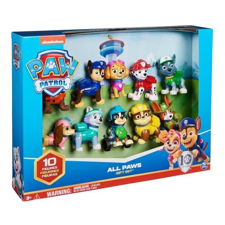 Coffret 10 figurines Pat' Patrouille 10eme anniversaire - PAW PATROL