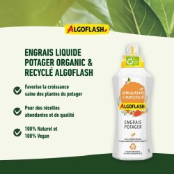 ALGOFLASH NATURASOL NATURASOL Engrais liquide potager - Organic et Rec