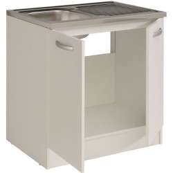 Spring - Meuble bas de cuisine sous évier - 2 portes - L80 x P57,6 x