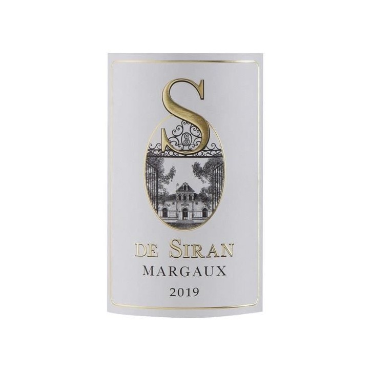 S De Siran 2019 Margaux - Vin rouge de Bordeaux S De Siran 2019 Margaux - Vin rouge de Bordeaux