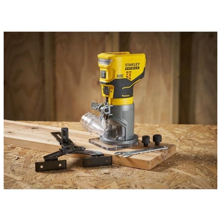 Affleureuse - STANLEY FATMAX V20 - SFMCW400B-XJ - Brushless - Lithium 18V - Sans batterie