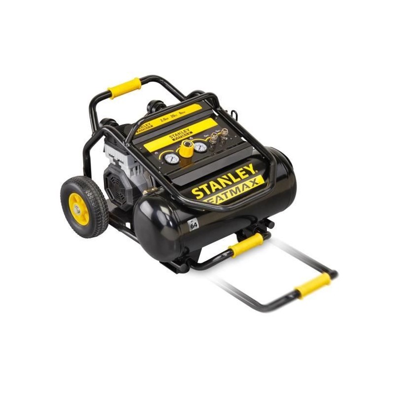 Compresseur - STANLEY - Fatmax - 20L - 2HP - 8 bars - Silencieux Compresseur - STANLEY - Fatmax - 20L - 2HP - 8 bars - Silencieux