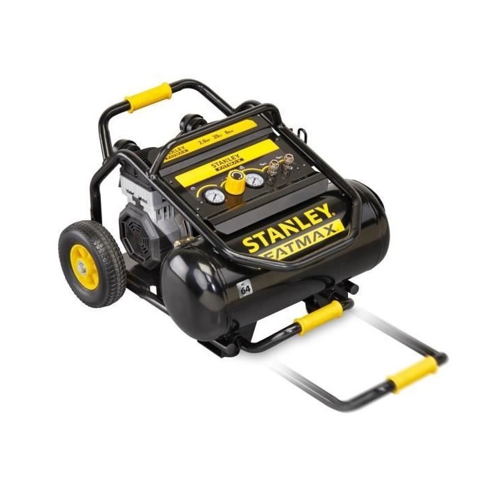 Compresseur - STANLEY - Fatmax - 20L - 2HP - 8 bars - Silencieux Compresseur - STANLEY - Fatmax - 20L - 2HP - 8 bars - Silencieux