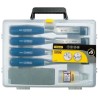 Coffret de ciseaux a bois manche ABS STANLEY - 0-16-130 - Jeu de 4 pie