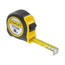 Mesure a ruban STANLEY - 8m x 25mm - Ruban en acier laqué avec croche