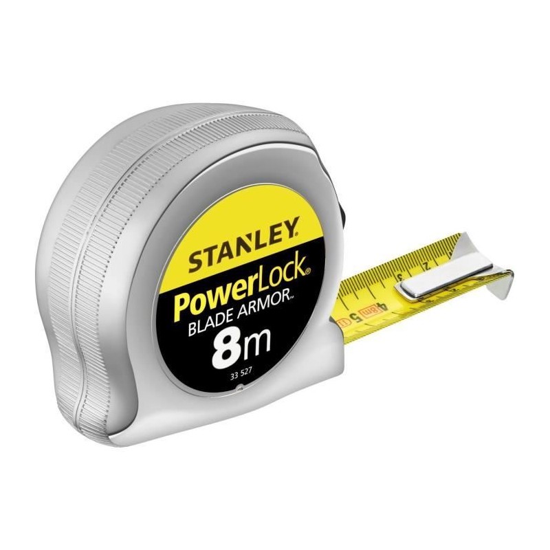 Mesure - STANLEY - 0-33-527 - Blade Armor - 8 m x 25 mm - Powerlock Mesure - STANLEY - 0-33-527 - Blade Armor - 8 m x 25 mm - Powerlock