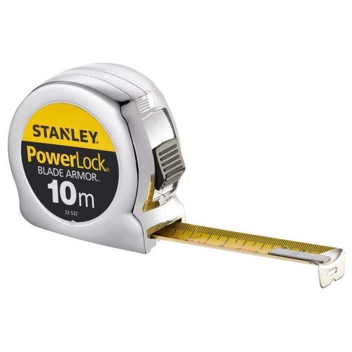 Mesure - STANLEY - 0-33-532 - Blade Armor - 10 m x 25 mm - Powerlock Mesure - STANLEY - 0-33-532 - Blade Armor - 10 m x 25 mm - Powerlock