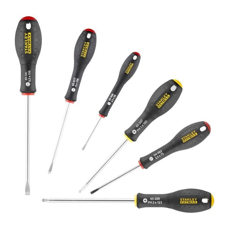 Jeu de 7 Tournevis - STANLEY FATMAX - FMHT0-62627 - Electricien + Meca Jeu de 7 Tournevis - STANLEY FATMAX - FMHT0-62627 - Electricien + Meca