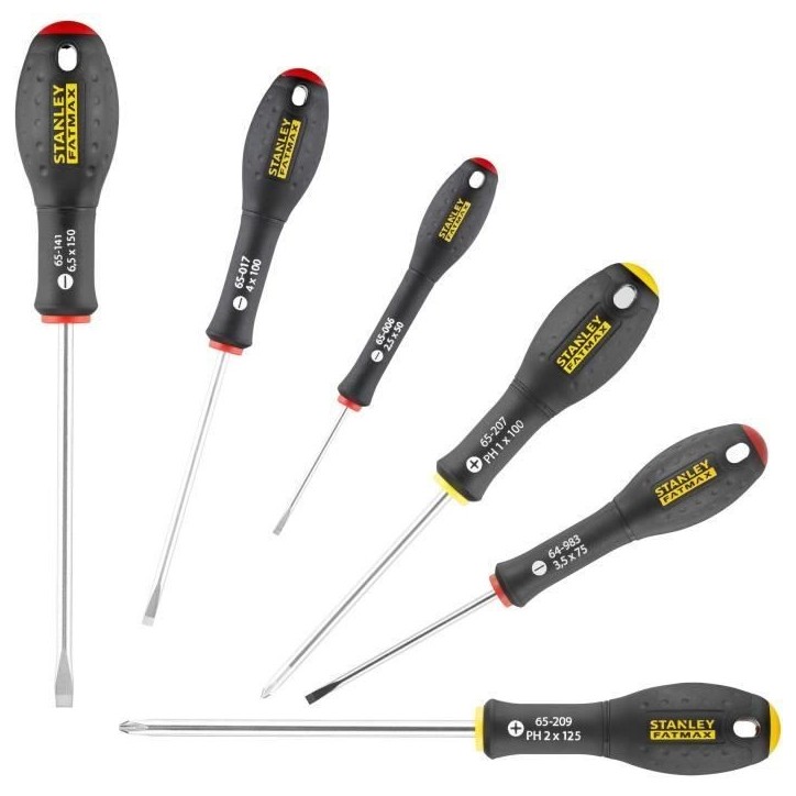 Jeu de 7 Tournevis - STANLEY FATMAX - FMHT0-62627 - Electricien + Mecanicien + Phillips Jeu de 7 Tournevis - STANLEY FATMAX - FMHT0-62627 - Electricien + Mecanicien + Phillips