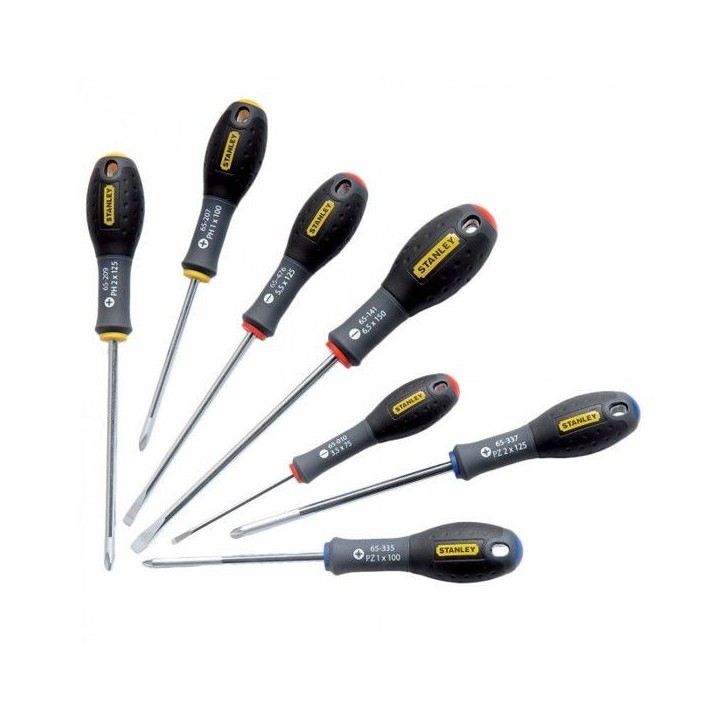 Jeu de 7 Tournevis - STANLEY FATMAX - 0-65-438 - Electricien + Mecanicien + Phillips + Pozidriv Jeu de 7 Tournevis - STANLEY FATMAX - 0-65-438 - Electricien + Mecanicien + Phillips + Pozidriv