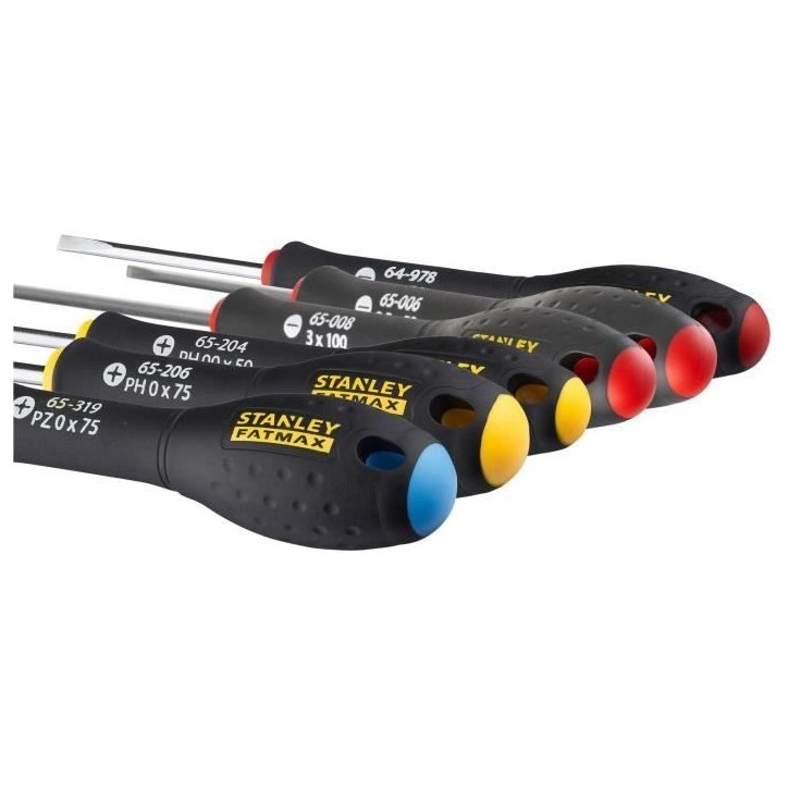 Jeu de 6 Tournevis de precision - STANLEY FATMAX - 0-65-492