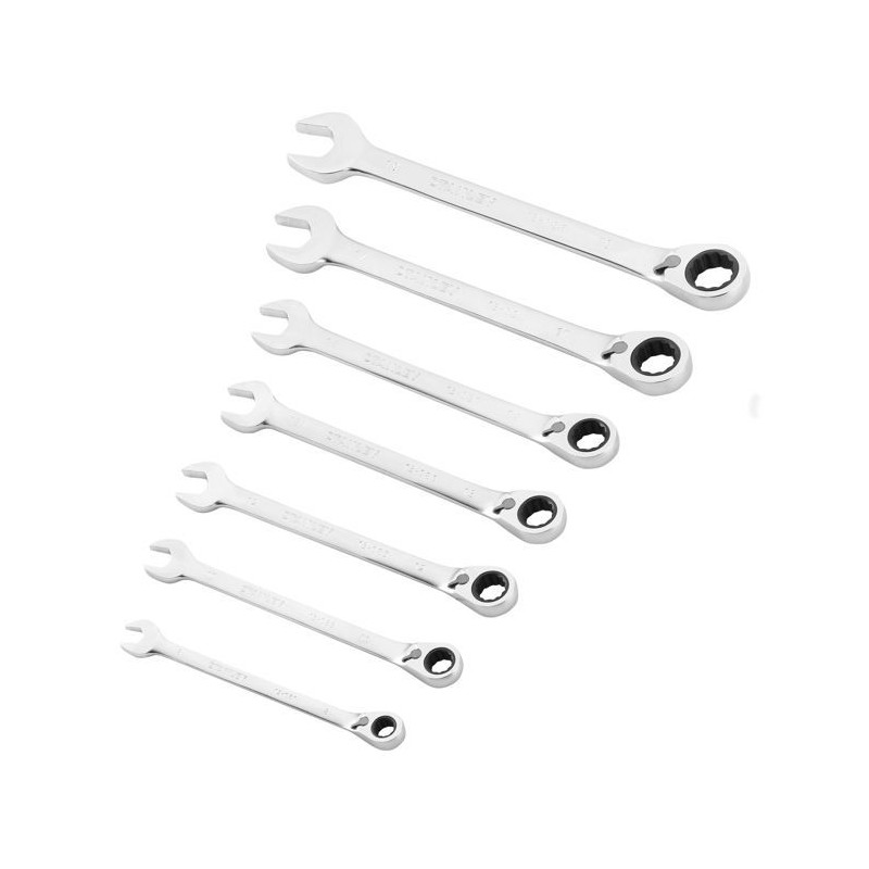 Clé mixte a cliquet réversible STANLEY FATMAX - Jeu de 7 pieces - 8