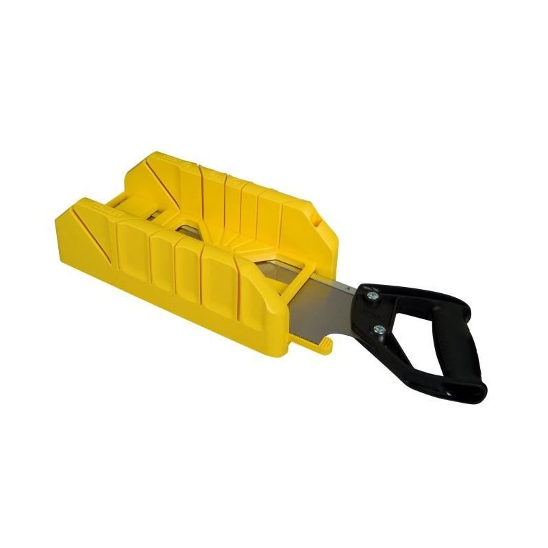 Boite a coupe Holster ABS Plastique + scie a dos integrée STANLEY - 1 Boite a coupe Holster ABS Plastique + scie a dos integrée STANLEY - 1