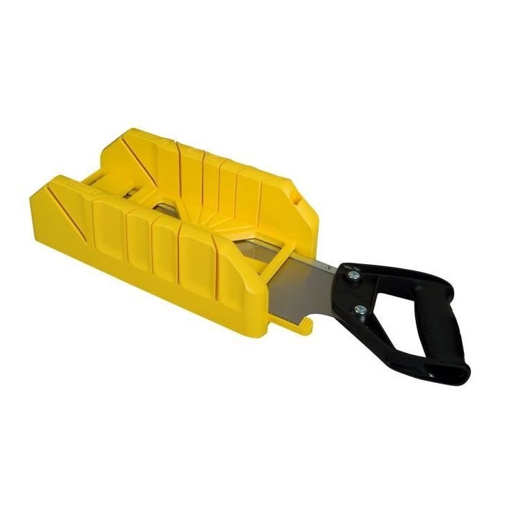 Boite a coupe Holster ABS Plastique + scie a dos integrée STANLEY - 1-19-800 - 350 mm Boite a coupe Holster ABS Plastique + scie a dos integrée STANLEY - 1-19-800 - 350 mm