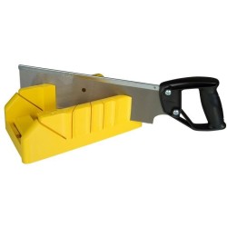 Boite a coupe Holster ABS Plastique + scie a dos integrée STANLEY - 1