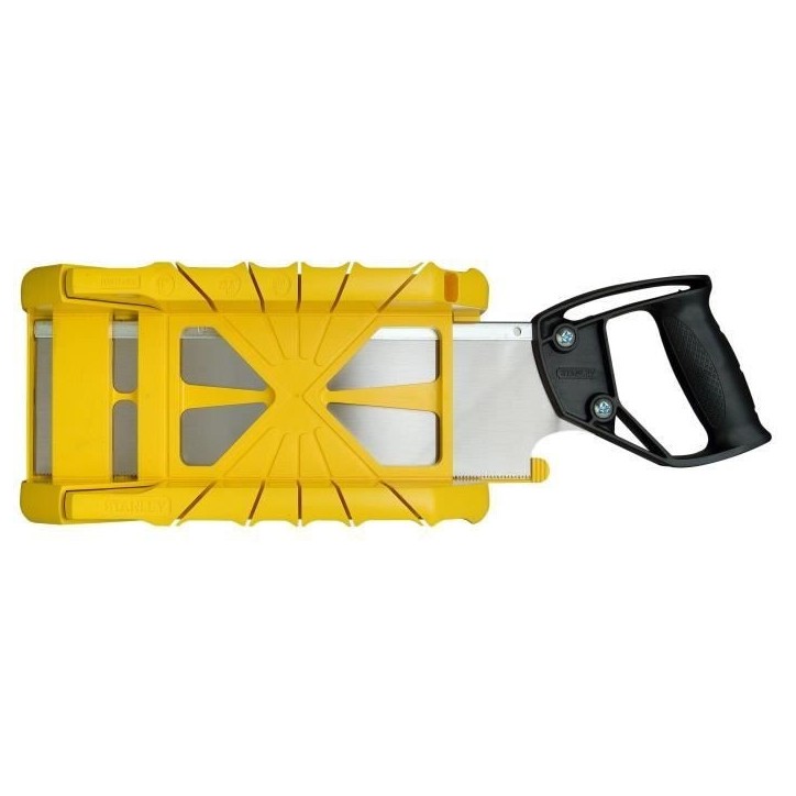 Boite a coupe Holster ABS Plastique + scie a dos integrée STANLEY - 1-19-800 - 350 mm Boite a coupe Holster ABS Plastique + scie a dos integrée STANLEY - 1-19-800 - 350 mm