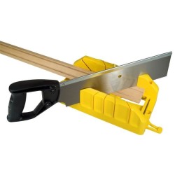 Boite a coupe Holster ABS Plastique + scie a dos integrée STANLEY - 1