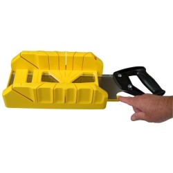 Boite a coupe Holster ABS Plastique + scie a dos integrée STANLEY - 1