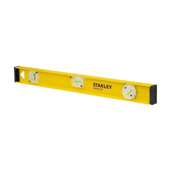 Niveau profilé I-Beam 180 en aluminium STANLEY - 1-42-920 - 60 cm - Précision +/-1,5mm/m