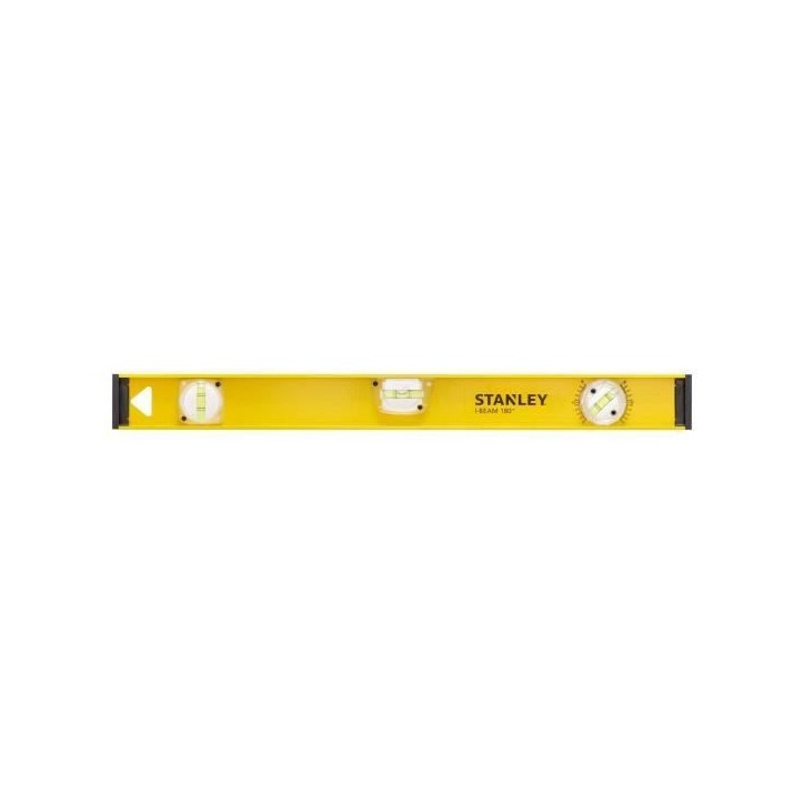 Niveau profilé I-Beam 180 en aluminium STANLEY - 1-42-920 - 60 cm - Précision +/-1,5mm/m